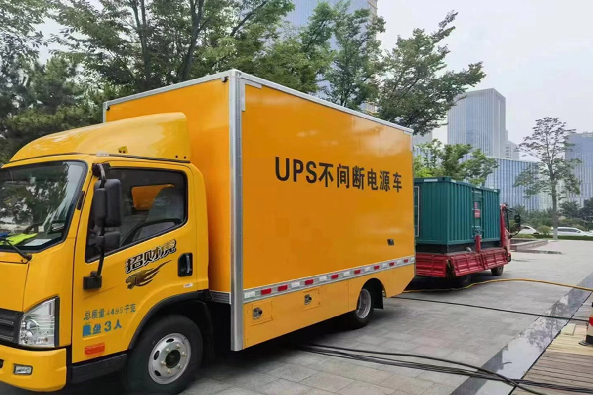 枣阳发电机租赁施工现场